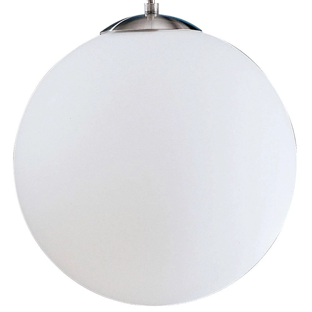 Pendant lamp Rondo glass 30cm metal gray with white Eglo 9002759852634