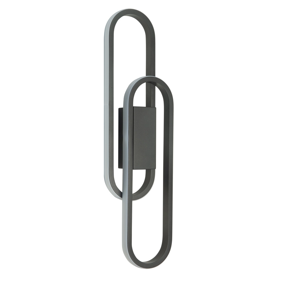 Design wall lamp Anello black 50cm