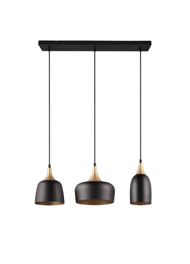 Design hanging lamp Chiraz black 3-light