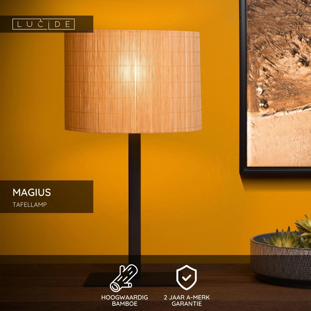 Table lamp Magius Rattan Lucide 5411212031280