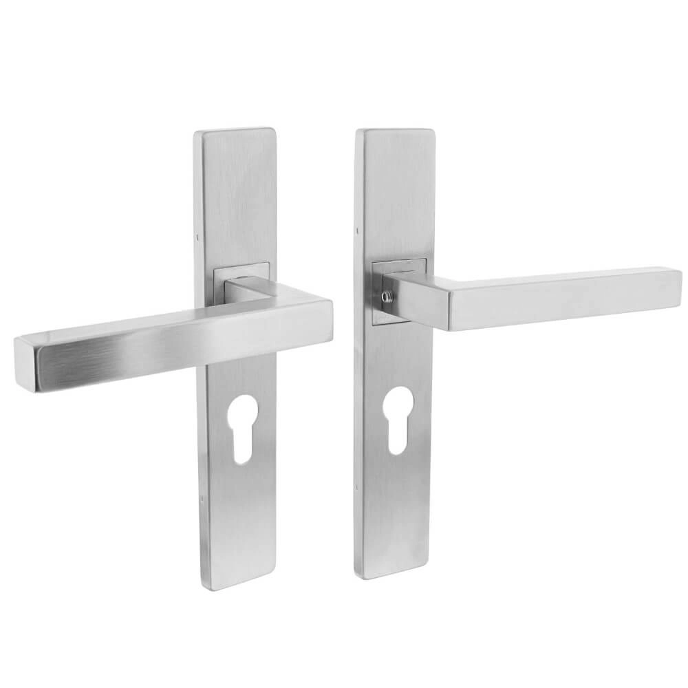 Door handle Vierkant PC 55mm stainless steel