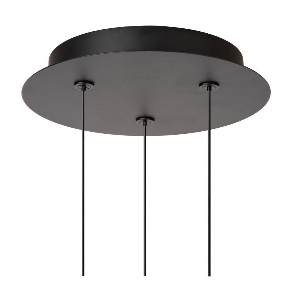 Design pendant lamp Kligande 3-light black Lucide 5411212134615