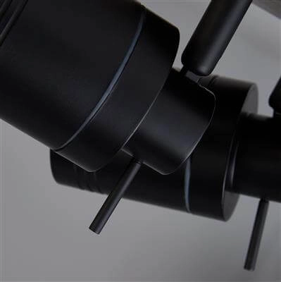Bathroom ceiling spotlight Samson 3-light black Searchlight 5053423189321