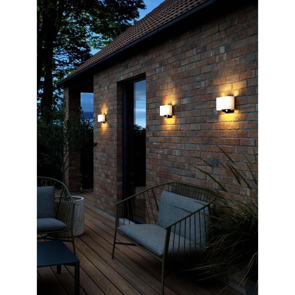 Solar wall lamp Piola black and white Nordlux 5704924017537