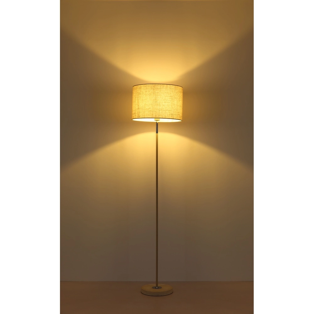 Floor lamp Deleon sand brown Ø 40cm Globo 9007371572908