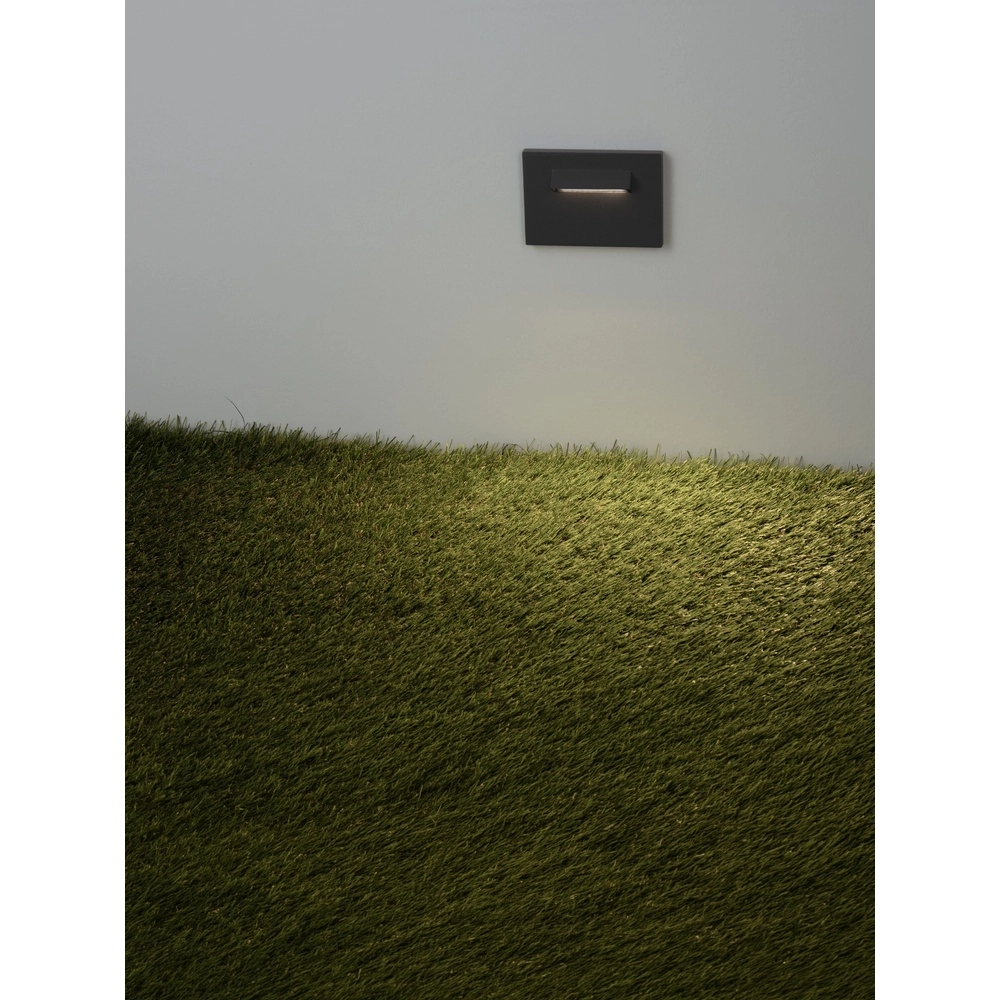 Recessed light Recto for wall dark grey Lyora 5212063504950