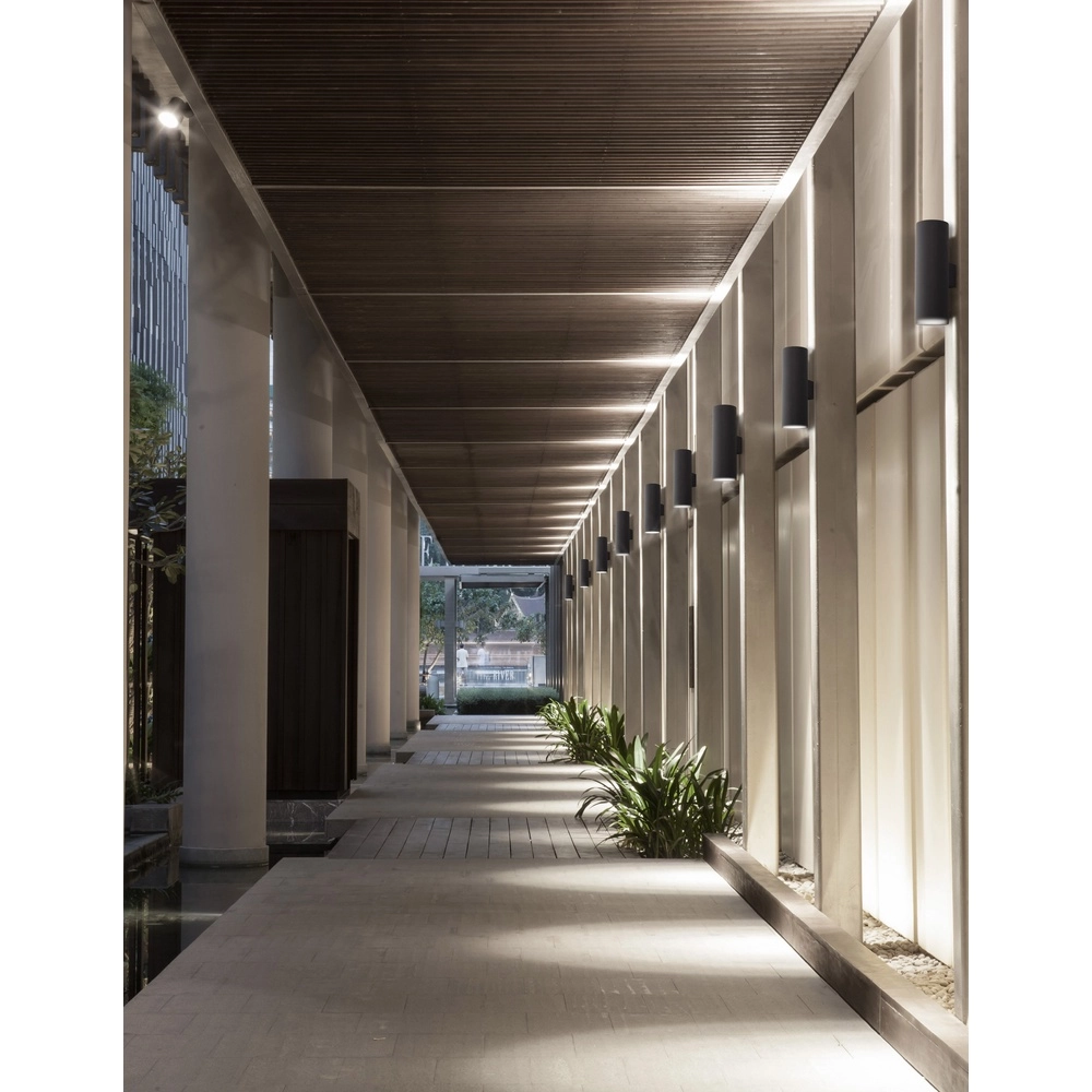 Black surface-mounted spotlight Alp Up and downlighter Lyora 5212017415882