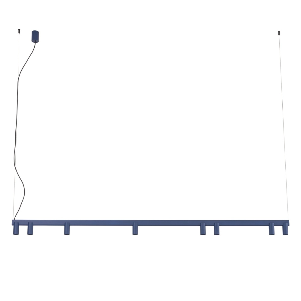 Design pendant lamp Fourty 8-light navy blue