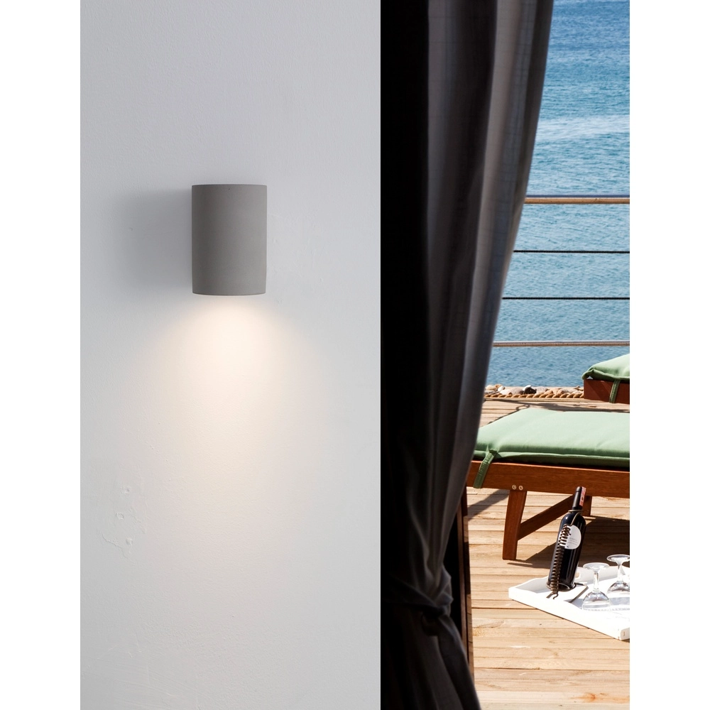 Wall spotlight Lido concrete grey 12cm Lyora 5212017426833
