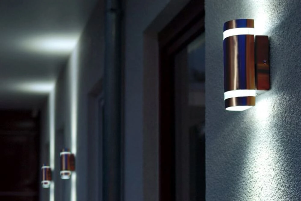 Design wall lamp Focus Stainless steel Lutec 4250294304483