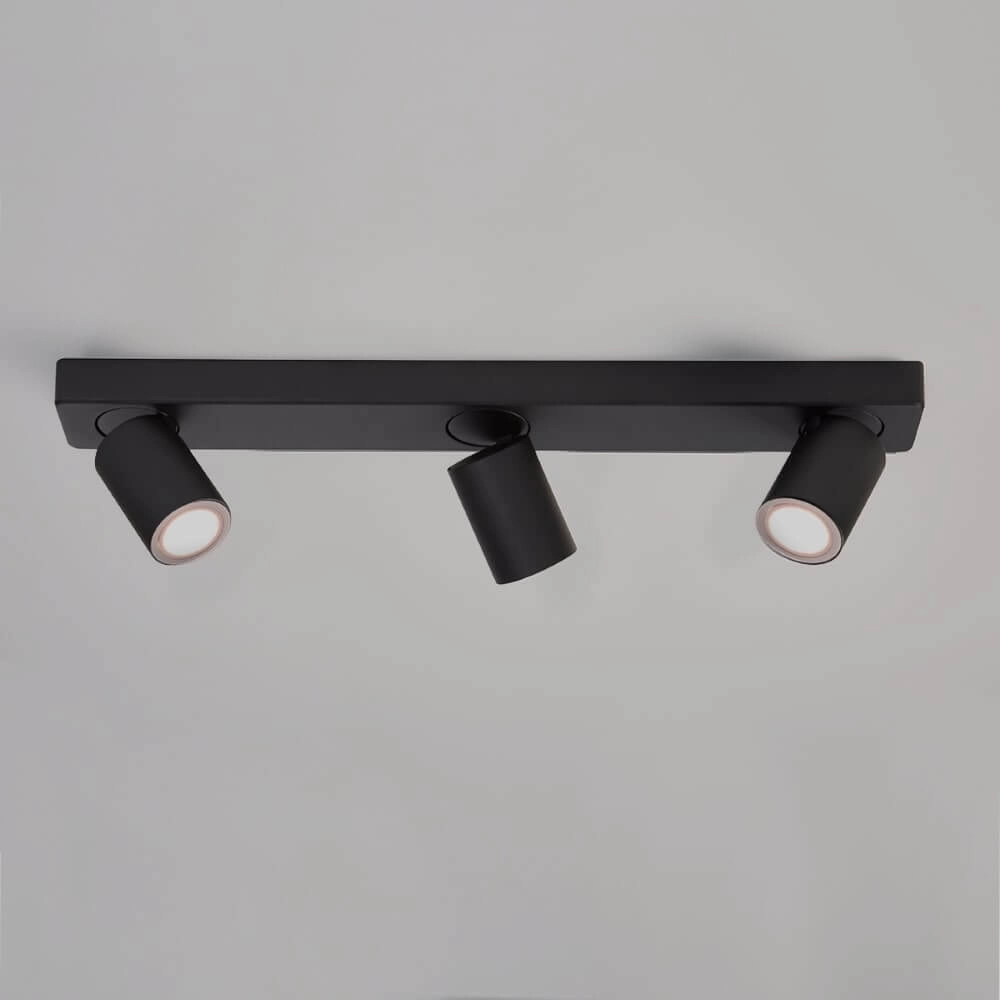 Ceiling lamp Moon 3 Rectangular Black Lyora