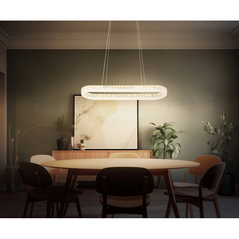 Pendant lamp Laurel Oval chrome Globo 9007371572779