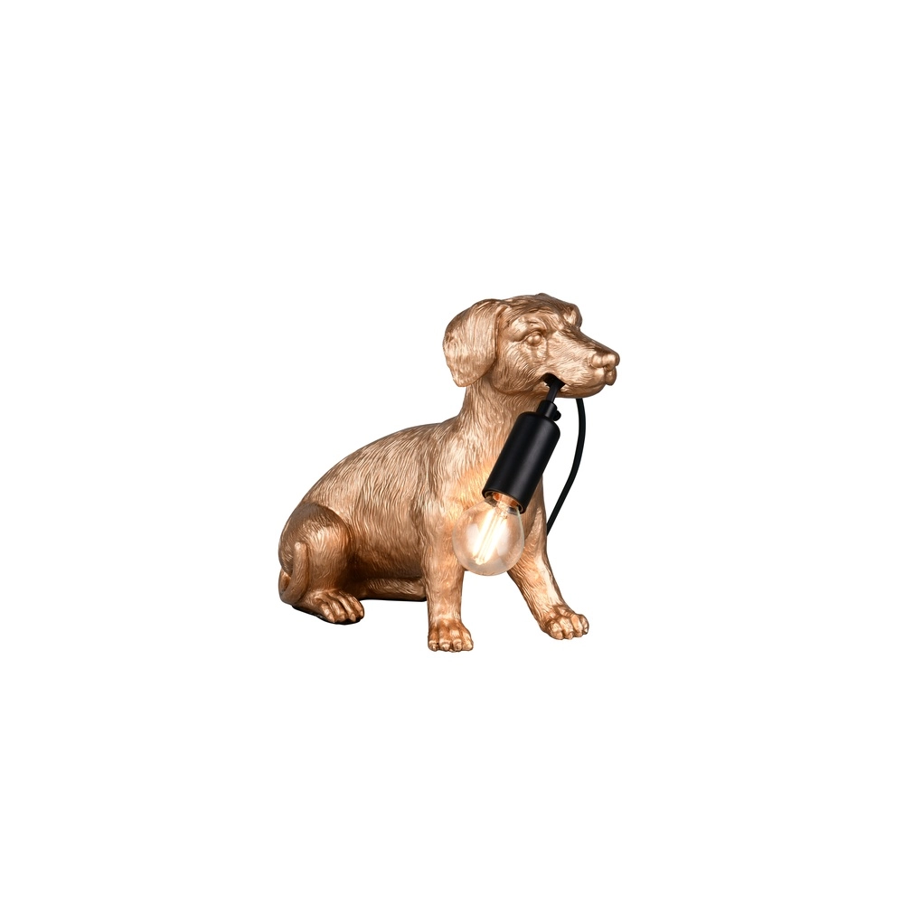 Table lamp Rudi dog gold