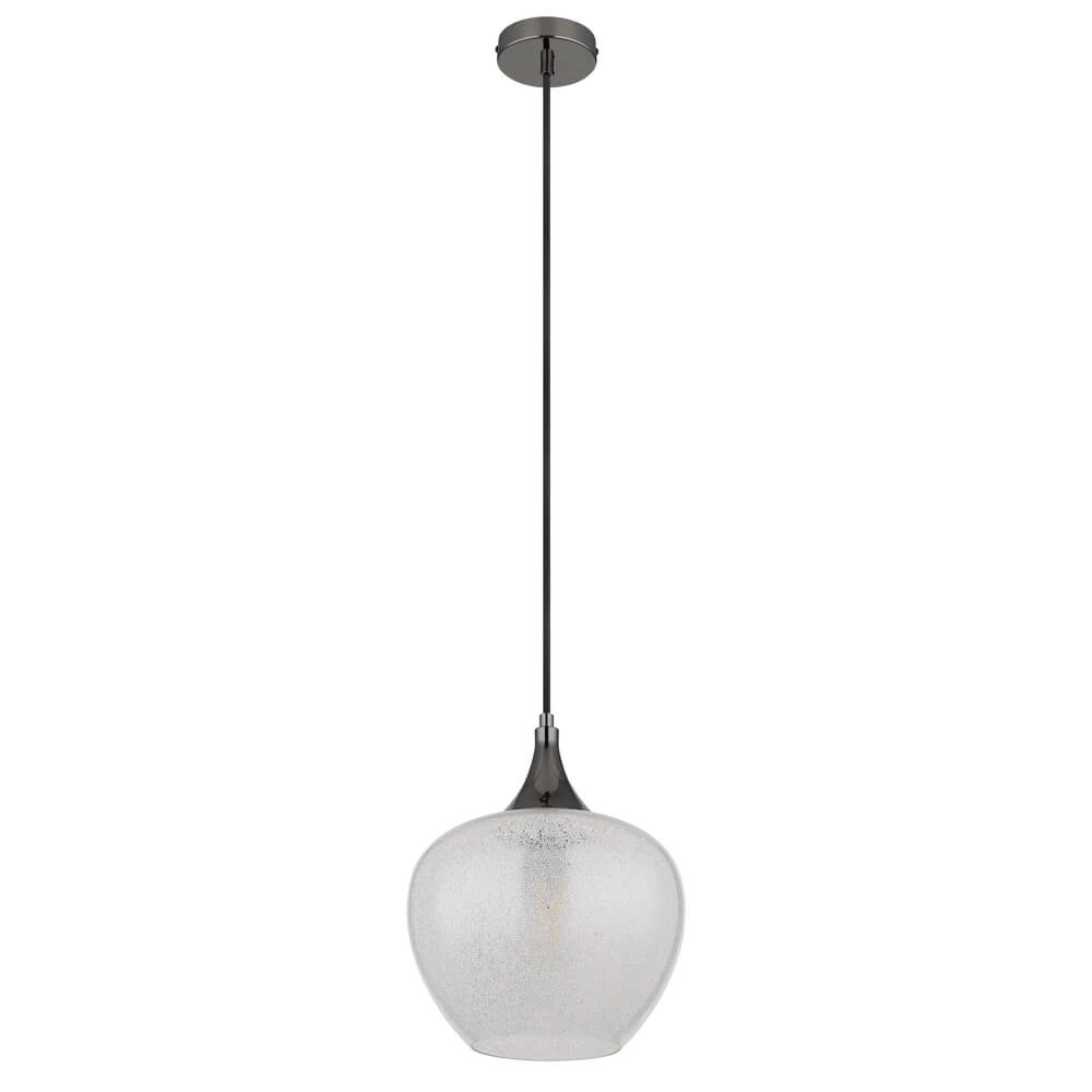 Anthracite pendant lamp Maxy with white glass Ø 24cm Globo 9007371450176