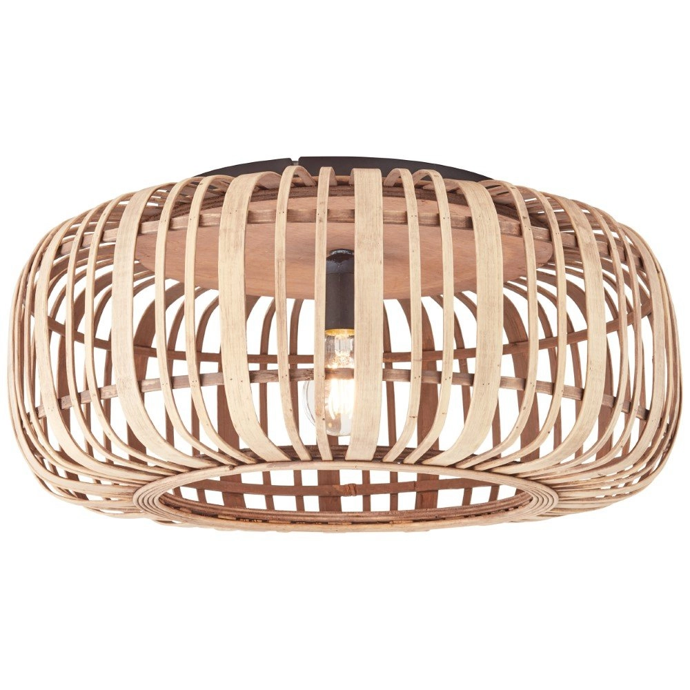 Rattan ceiling lamp Woodrow Brilliant 4004353391804