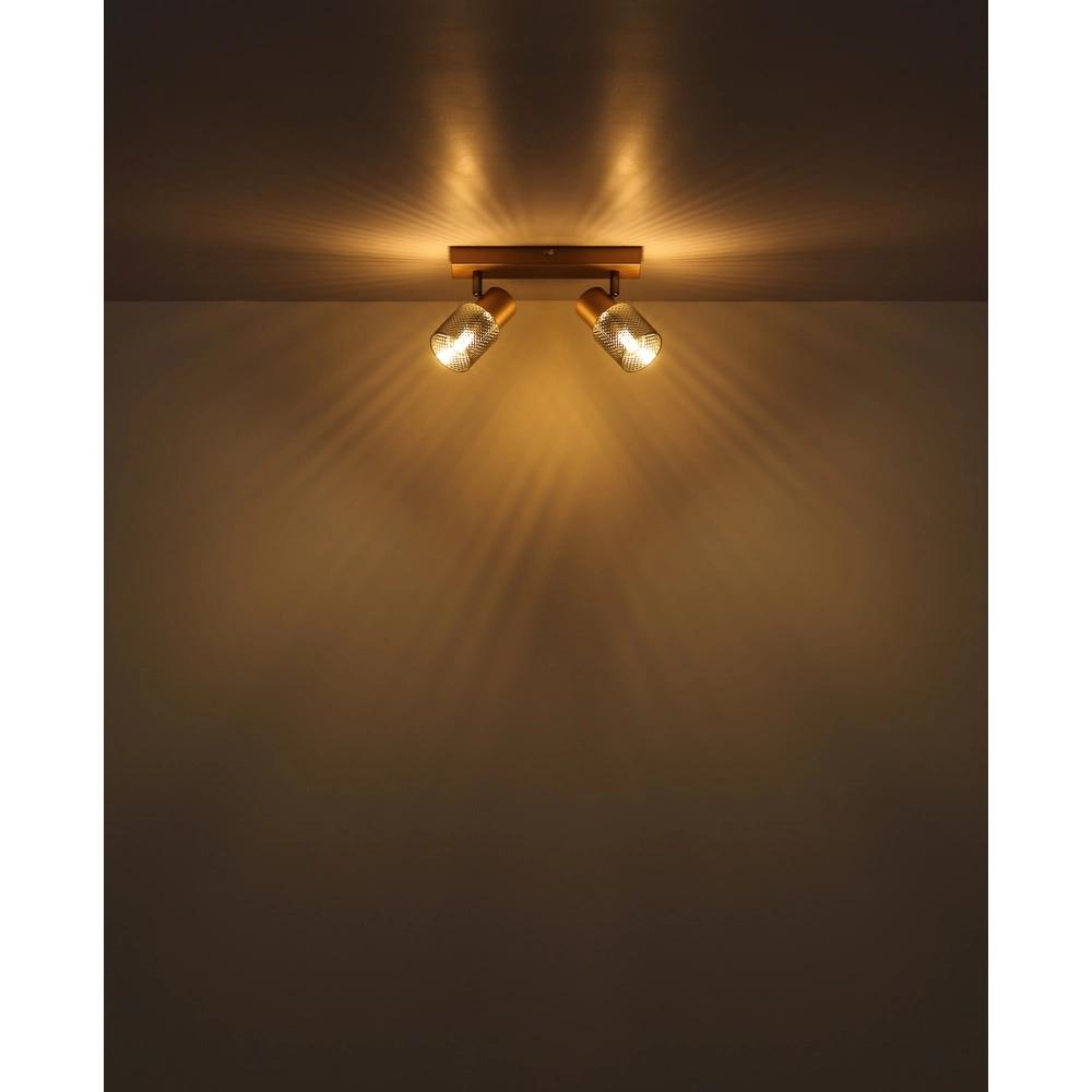 Ceiling lamp Satella 2-light coffee brown Globo 9007371474561