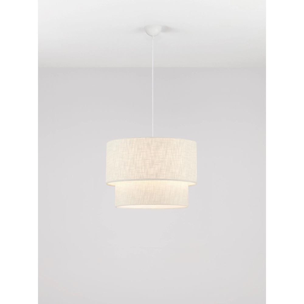 Linen pendant lamp Karen Ø 50cm Lyora 5212017493965