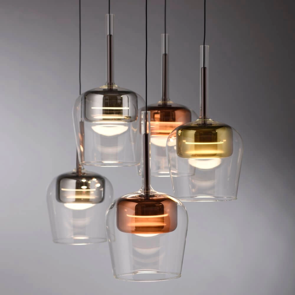 5-light pendant lamp Q-Kon Multiple colors Paul Neuhaus 4012248383889