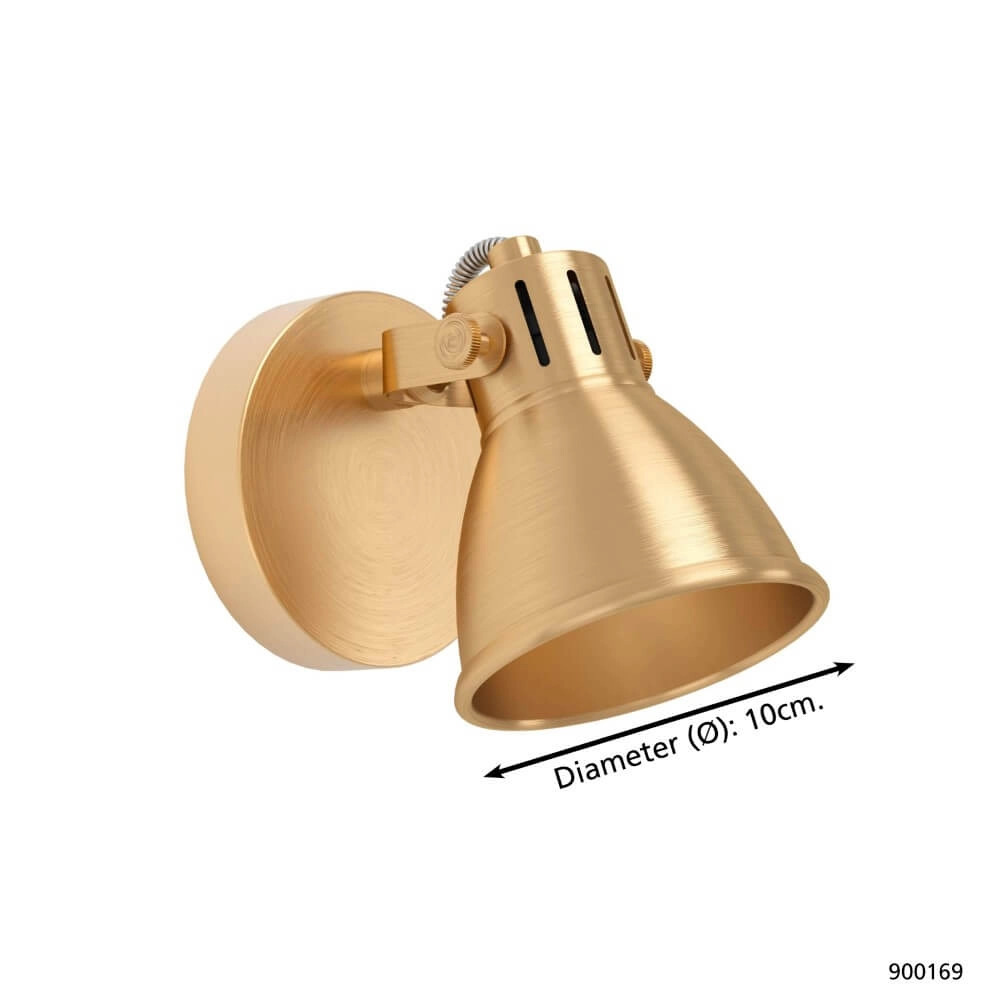 Brass wall lamp Seras Eglo 9008606235643