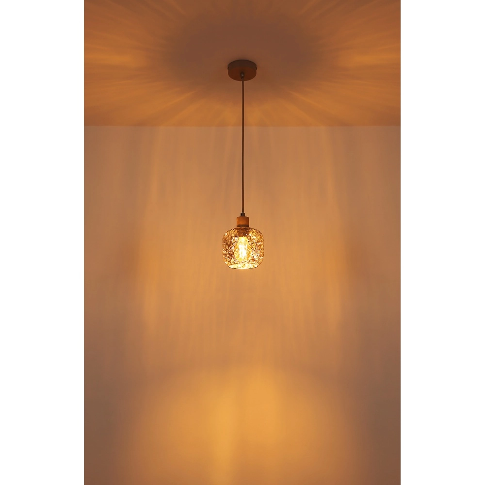 Pendant lamp Antonio sand brown Globo 9007371569724