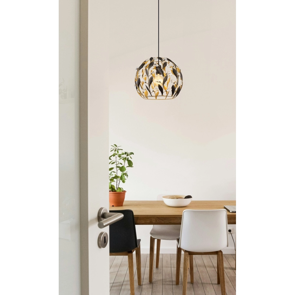 Country Pendant Lamp Mika Black Globo 9007371519941