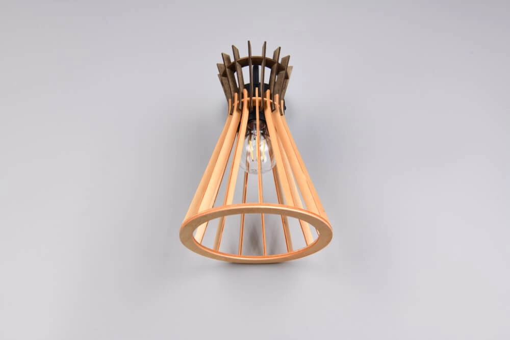 Design pendant lamp Alice wood Trio 4017807637366