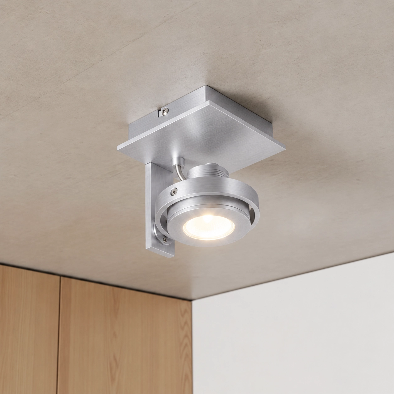 1-light surface-mounted spot Meist gray