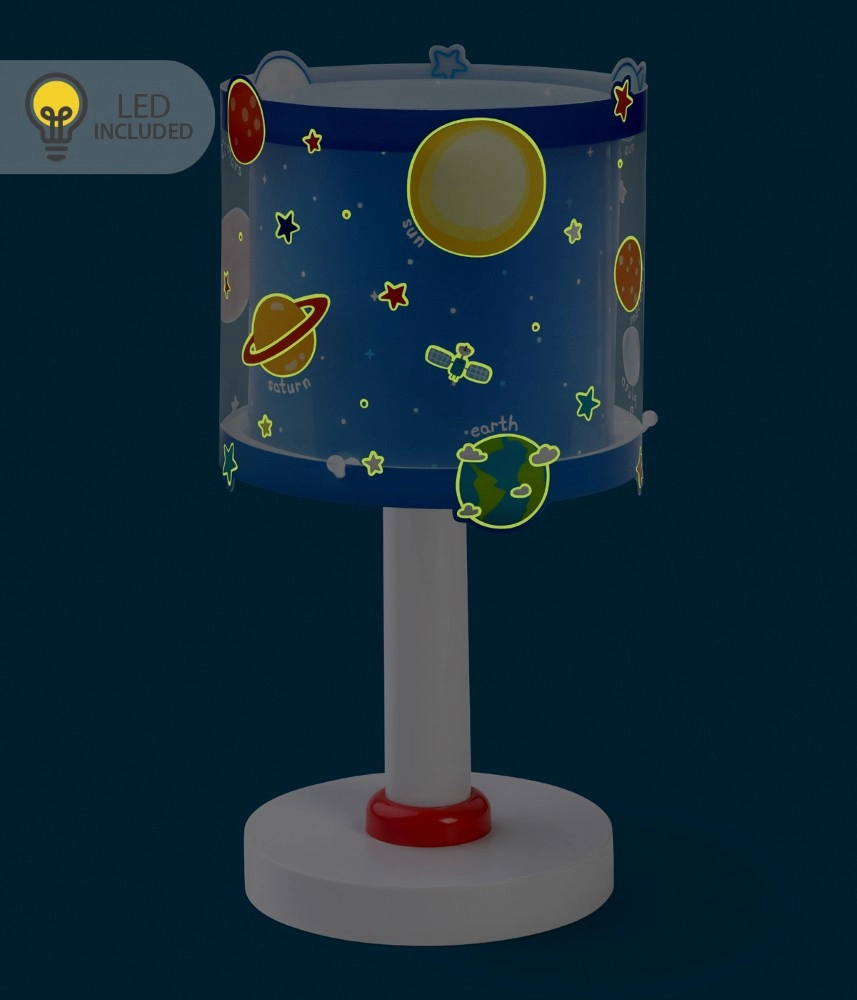 Table lamp Planets blue for children's room Dalber 8420406002231