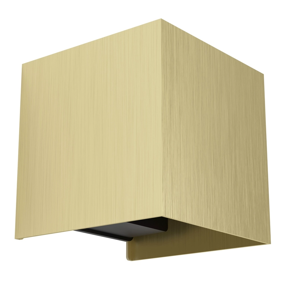 Led wall spot Valmontone Up & Down - Brushed Gold