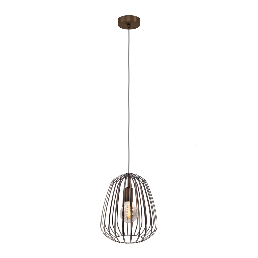 Bronze pendant lamp Espinal Ø 28cm - 1x E27 Eglo 9008606312580