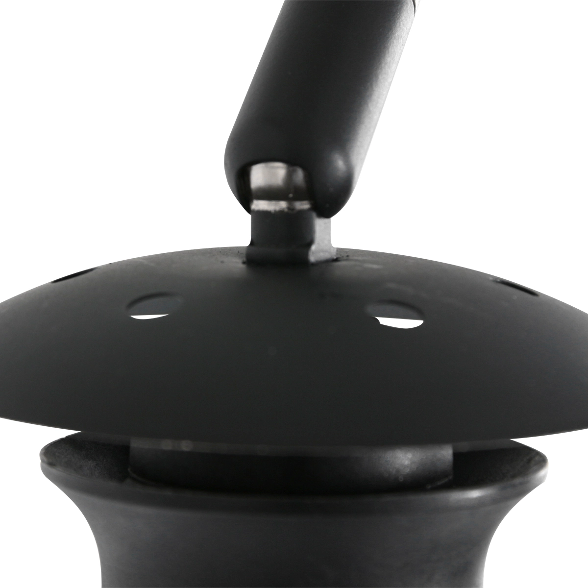 Wall Arc Lamp Sparkled black with taupe lampshade Steinhauer 8712746146073