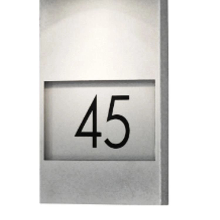 Wall spotlight Modena Adress zinc grey with house number KonstSmide 7318307655322
