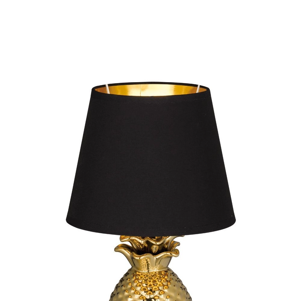 Table lamp Pineapple 35cm gold with black Trio 4017807377590