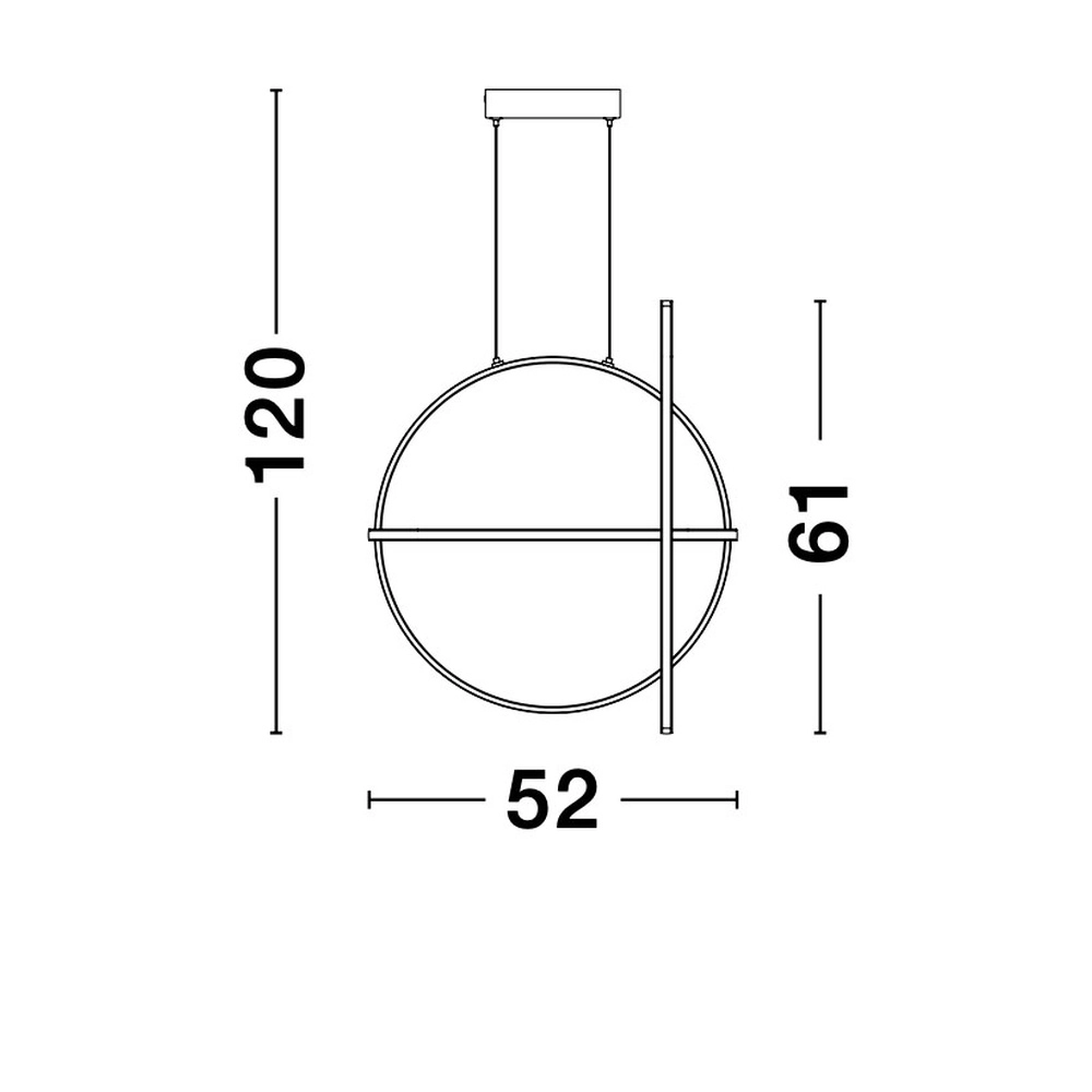 Design pendant lamp Arte Gold Round Lyora 5212017426055