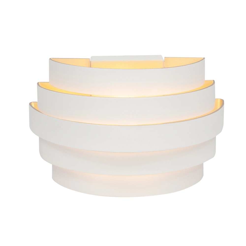 Design wall lamp Scudo white with gold 20cm