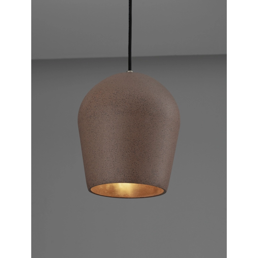 Pendant lamp Omio Ø 20cm earth brown