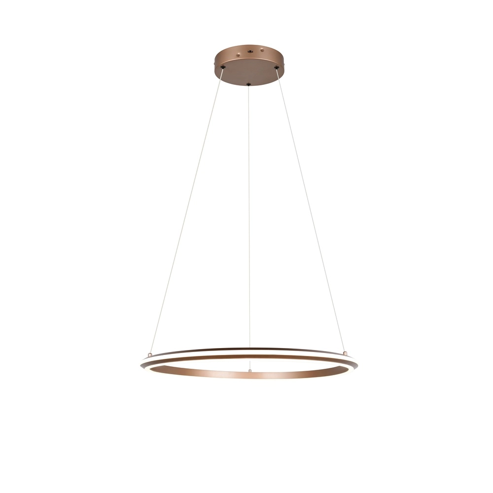 Pendant lamp Amador mocha brown Ø 75cm Trio 4017807664188