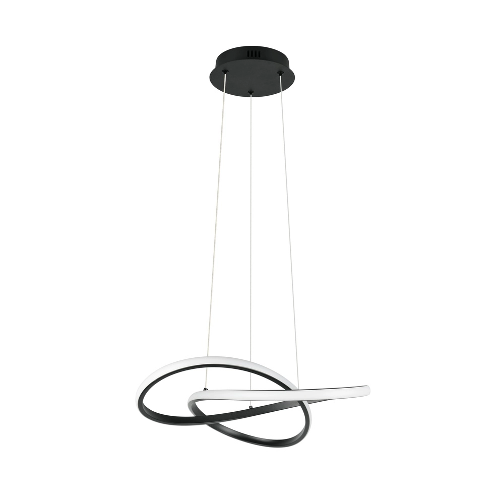 Design pendant lamp Mansa Black Trio 4017807682144