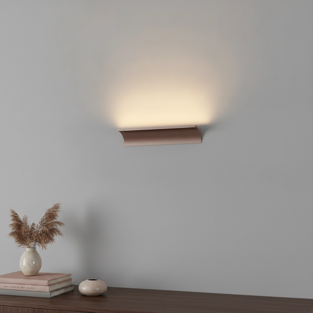 Indirect wall lamp Malibu Up - bronze brushed
