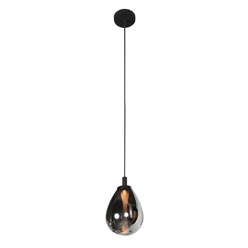 Pendant lamp Glimsy 1-light black Ø 22cm Steinhauer 8712746177978