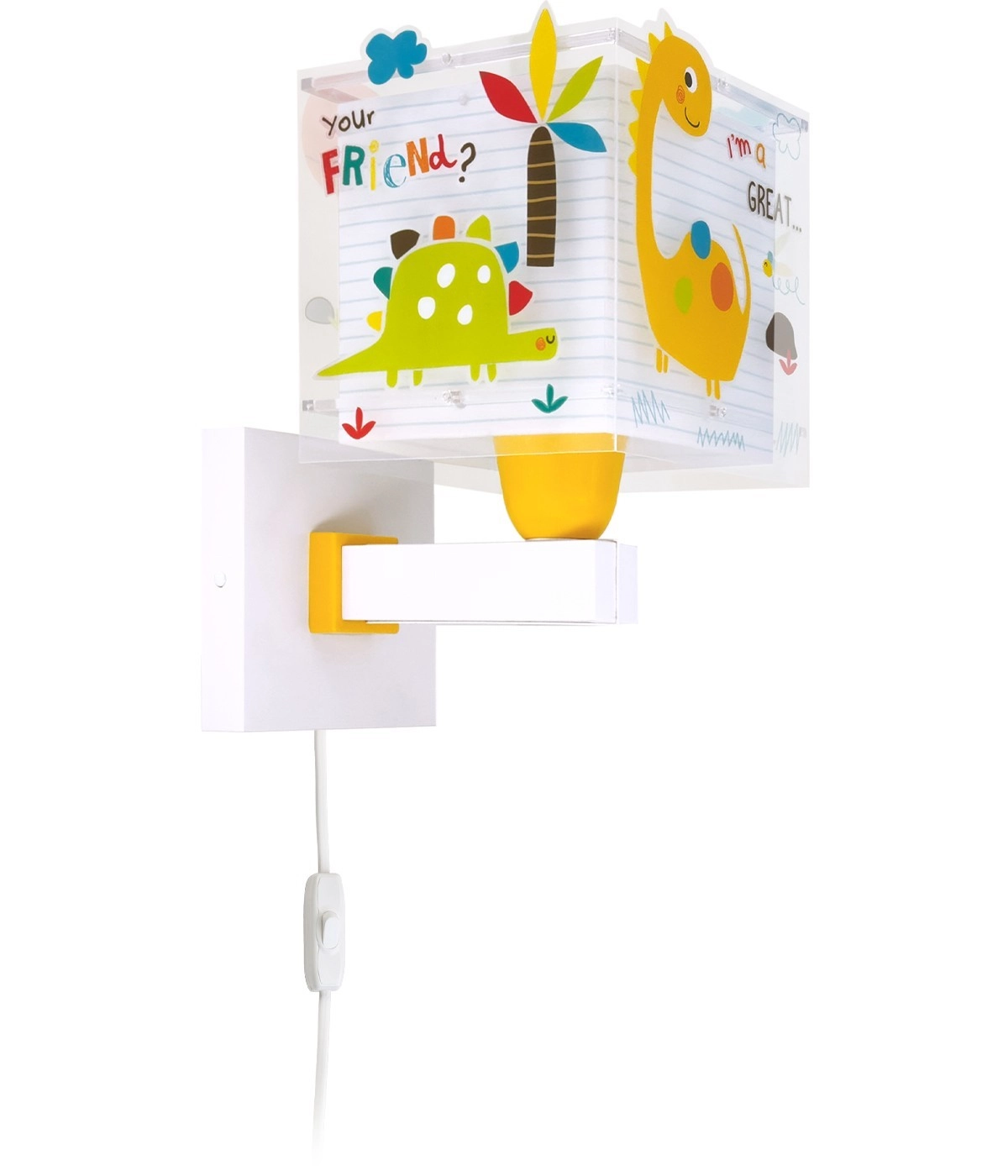 Wall lamp Dinos yellow