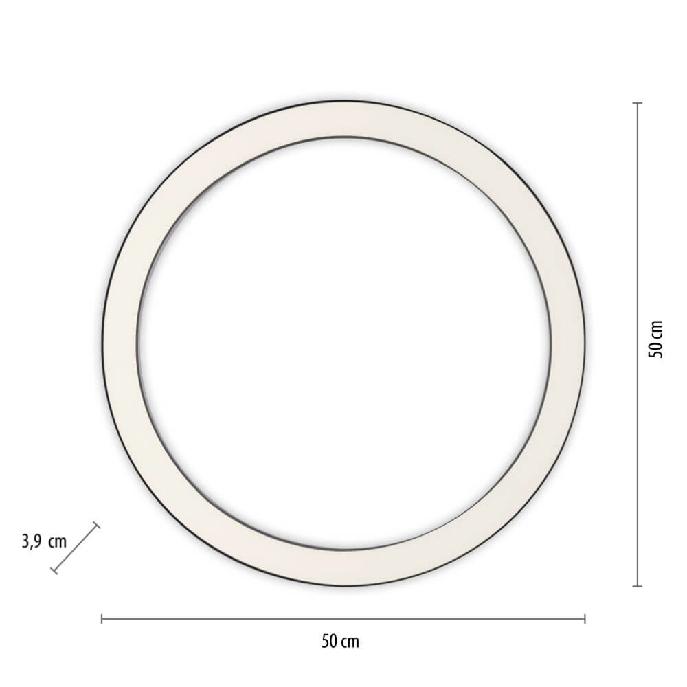 Round floor lamp Pure Lines Round Ø 50cm anthracite Paul Neuhaus 4012248375853
