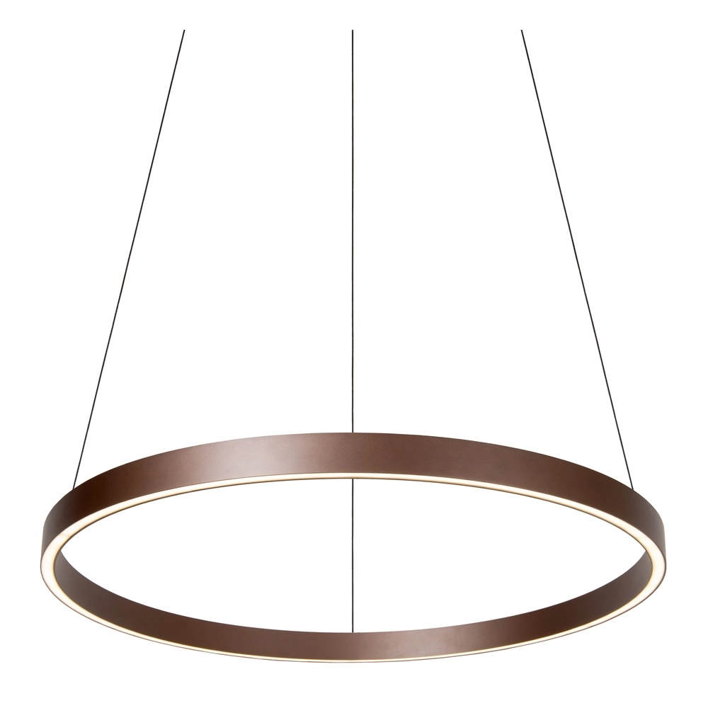 Design pendant lamp Liane rust brown Ø 80cm Lucide Vibes 5411212461124