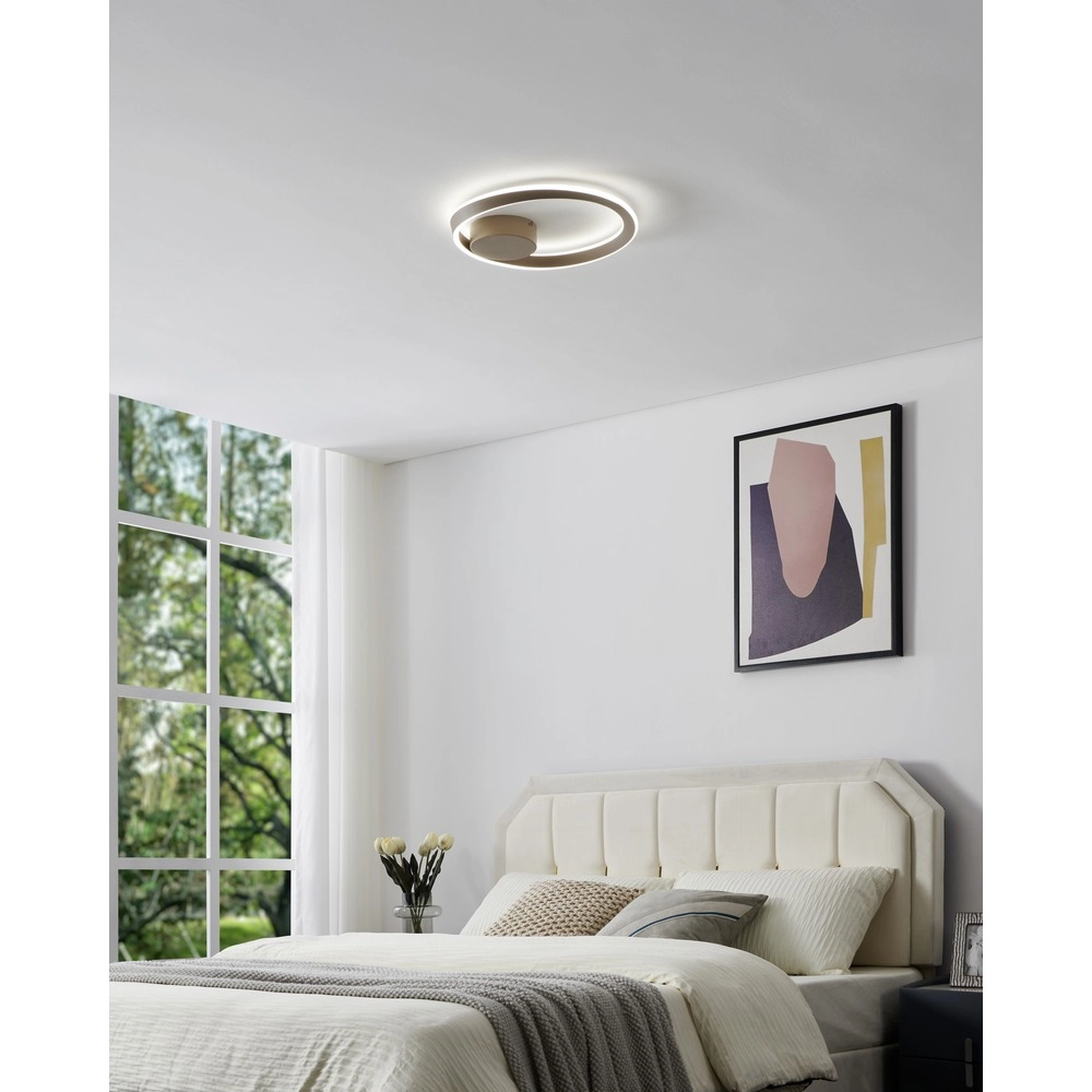 Design ceiling lamp Camerota sand brown