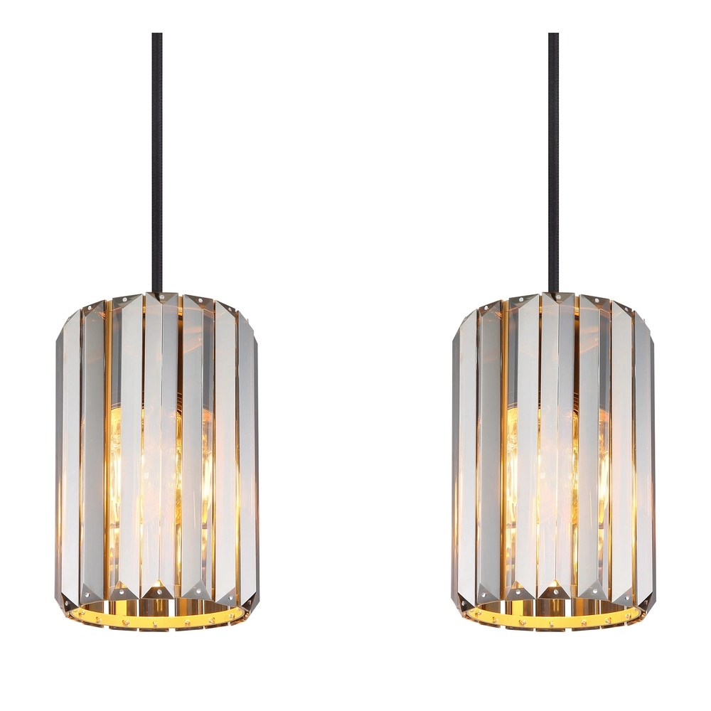 Pendant lamp Run 4-light wood Globo 9007371519965