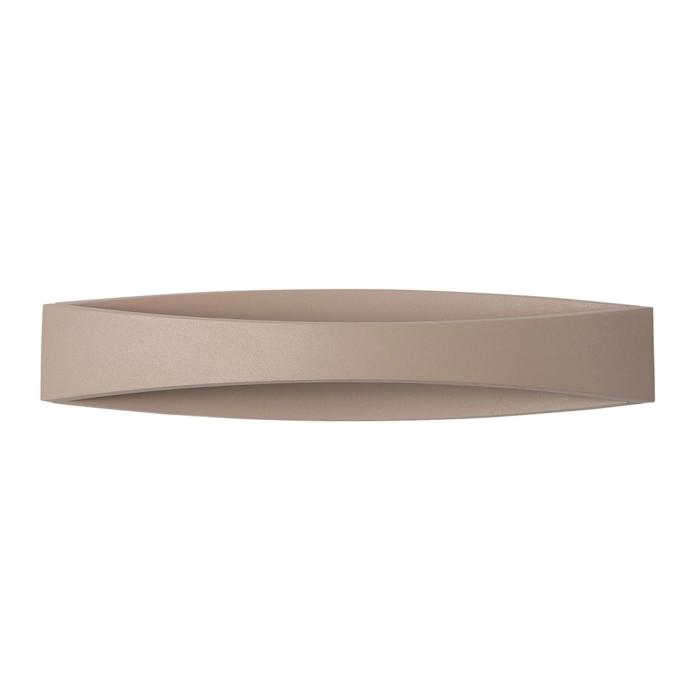 Sleek wall lamp Medusa 35cm sand brown