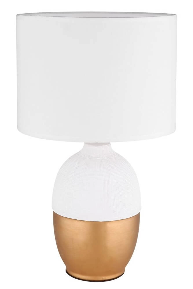Golden table lamp Valentino with white Globo 9007371432301