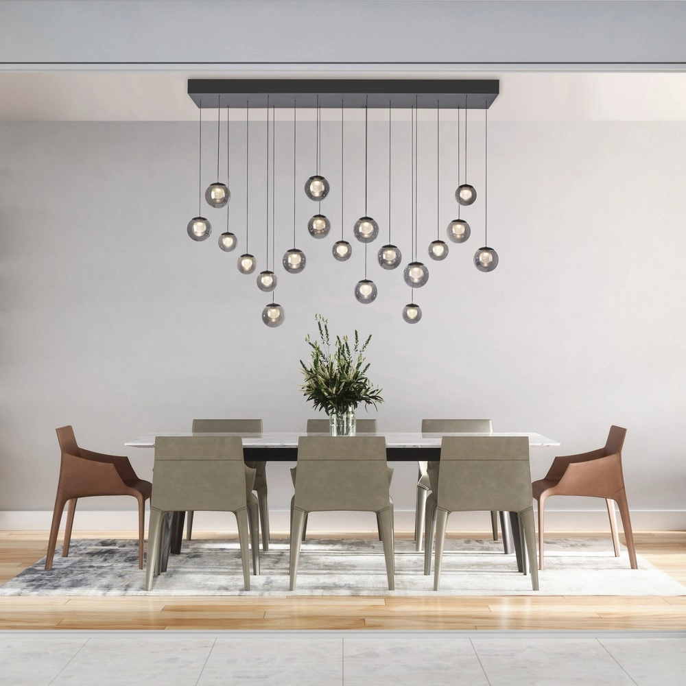 19-light pendant lamp Pure Popup mystic grey Paul Neuhaus 4012248396698