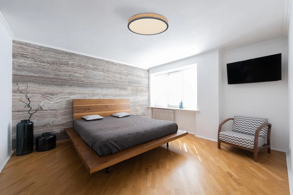 Wooden LED ceiling lamp Doro Ø 45cm Globo 9007371430567