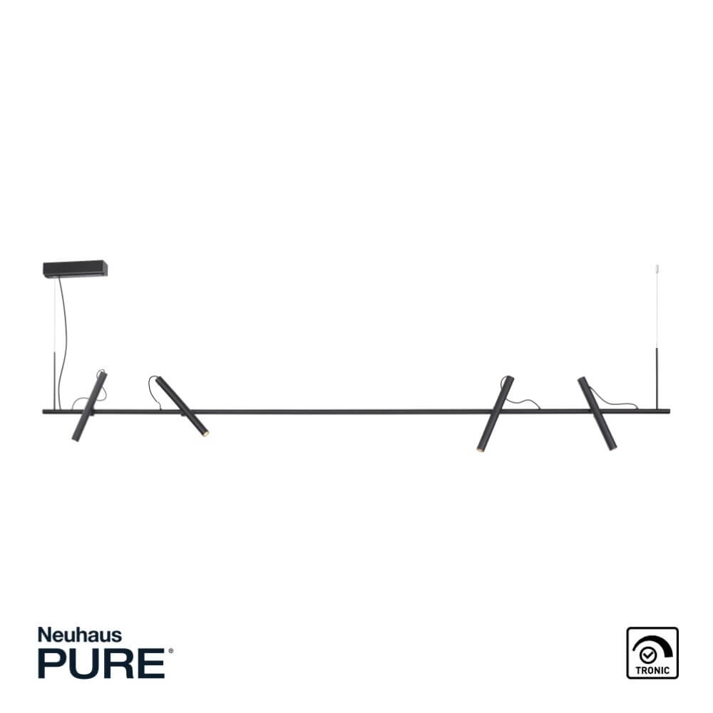 Design hanging lamp Pure Tutua black Paul Neuhaus 4012248365540